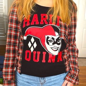Harley Quinn Flannel Shirt (M/L) ♻️